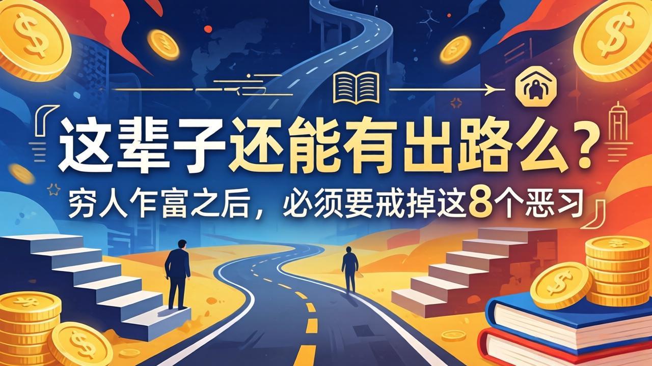 （18214期）关于人生两篇付费文章【这辈子还能有出路么？】【穷人乍富之后，必须要戒掉这8个恶习】