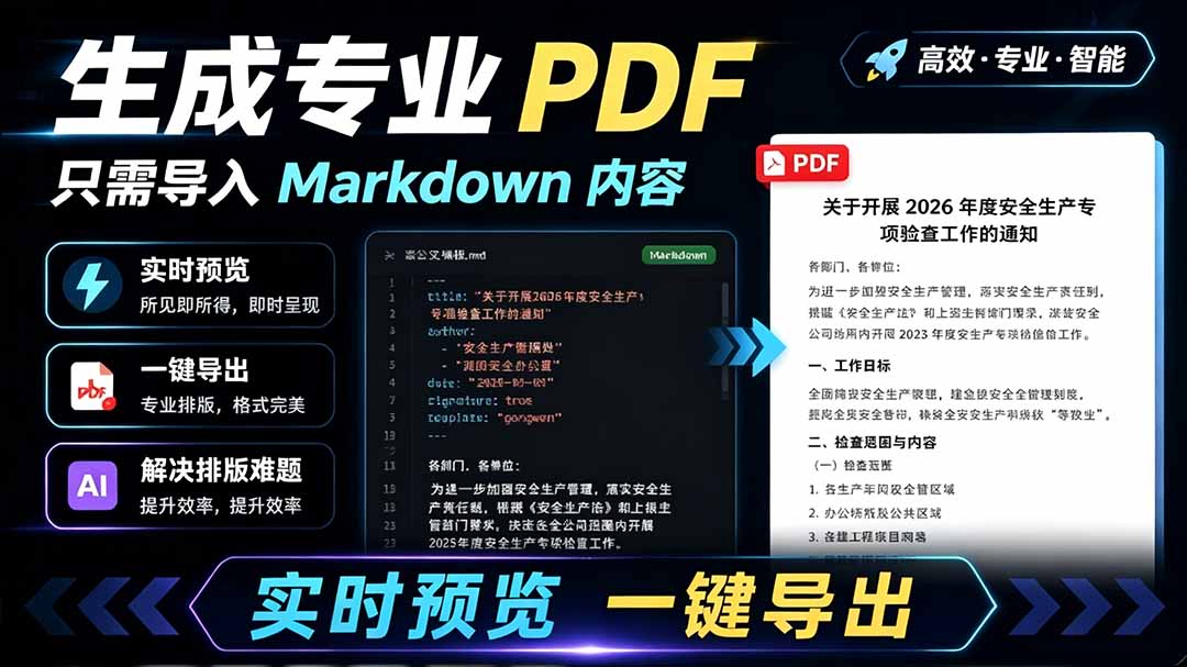 (19224期)只需导入 Markdown 内容,实时预览一键导出专业 PDF!轻松解决AI生成内容排版问题 Presto