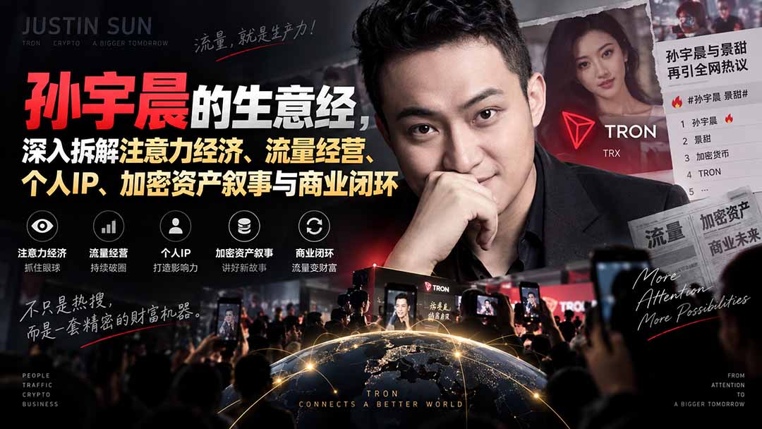 (20290期)某星球精华文章——孙宇晨的生意经,深入拆解注意力经济、流量经营、个人IP、加密资产叙事与商业闭环